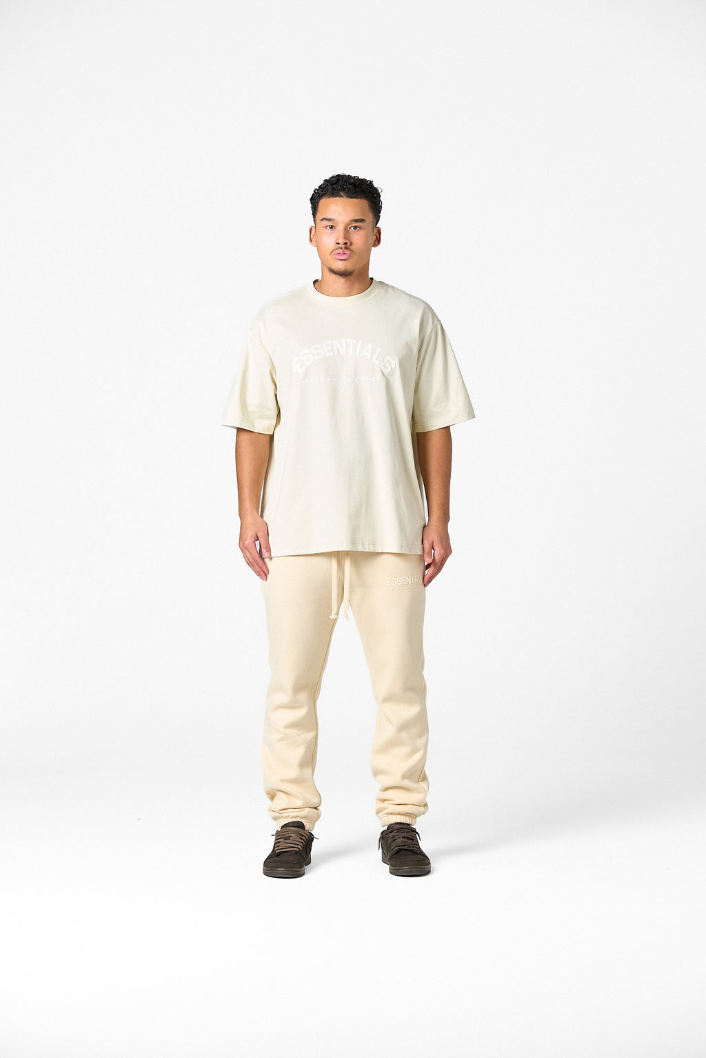 BASIC CURVE SHIRT - BEIGE
