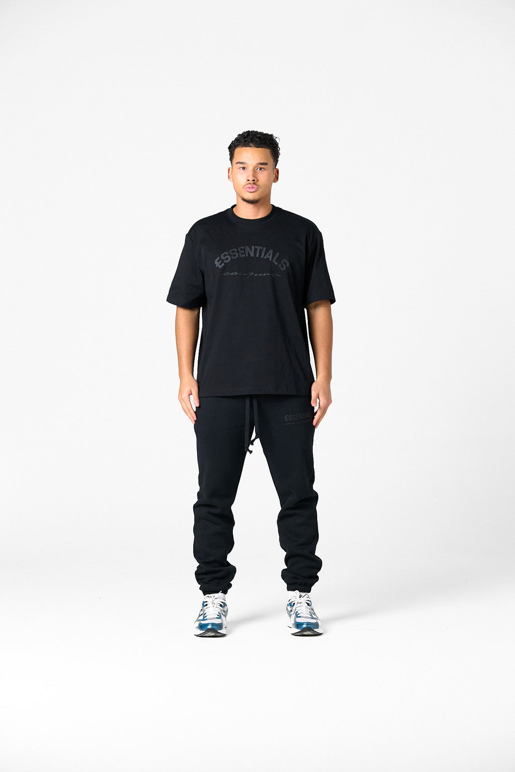 BASIC CURVE SHIRT - BLACK
