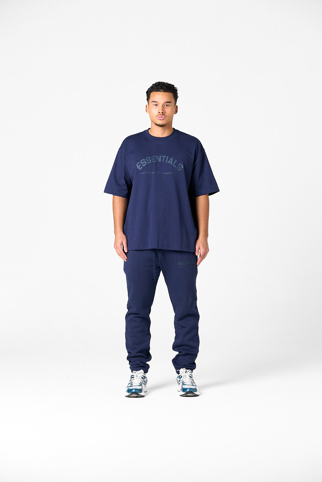 BASIC CURVE SHIRT - NAVY BLUE