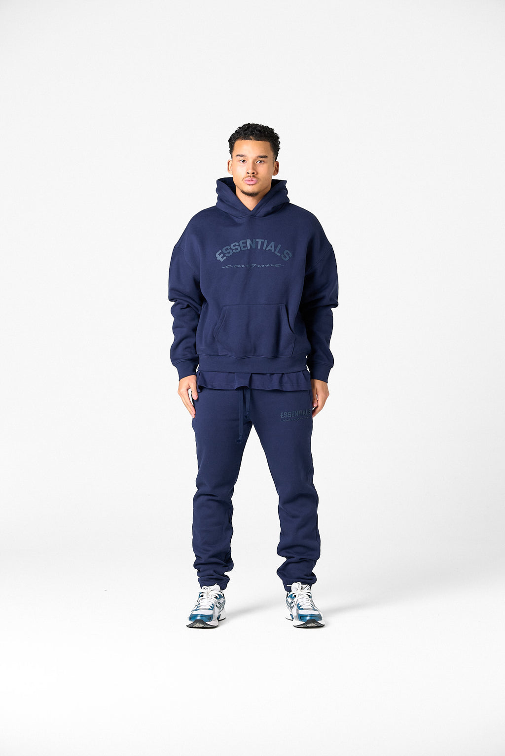 BASIC CURVE TRACKSUIT - NAVY BLUE