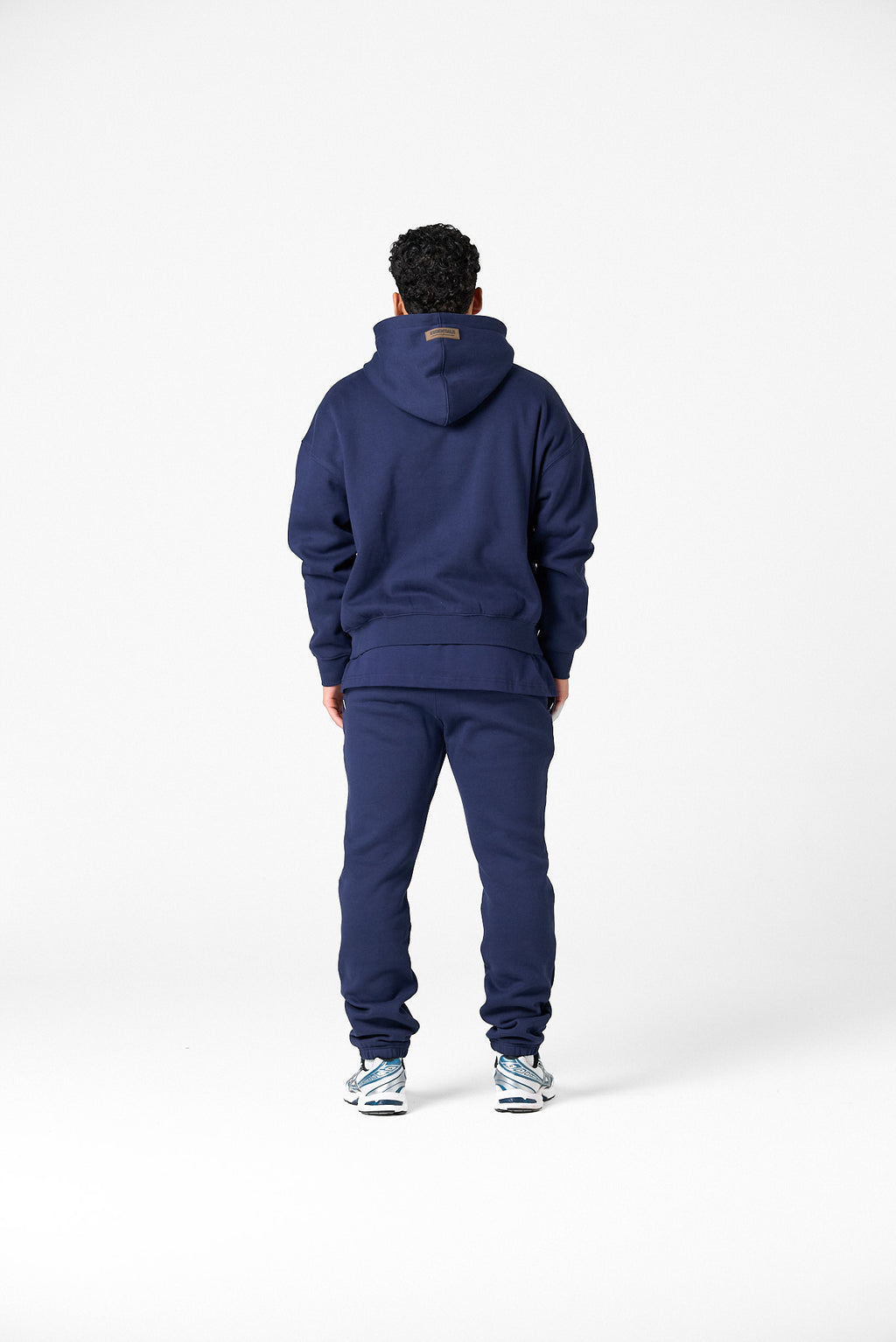 BASIC CURVE TRACKSUIT - NAVY BLUE