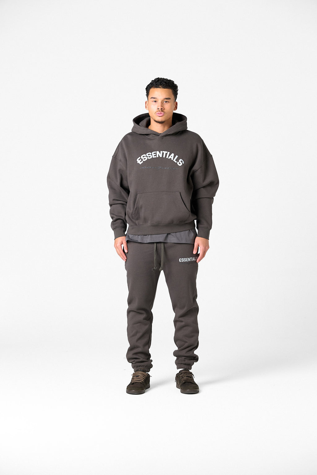 BASIC CURVE TRACKSUIT - DARK GREY