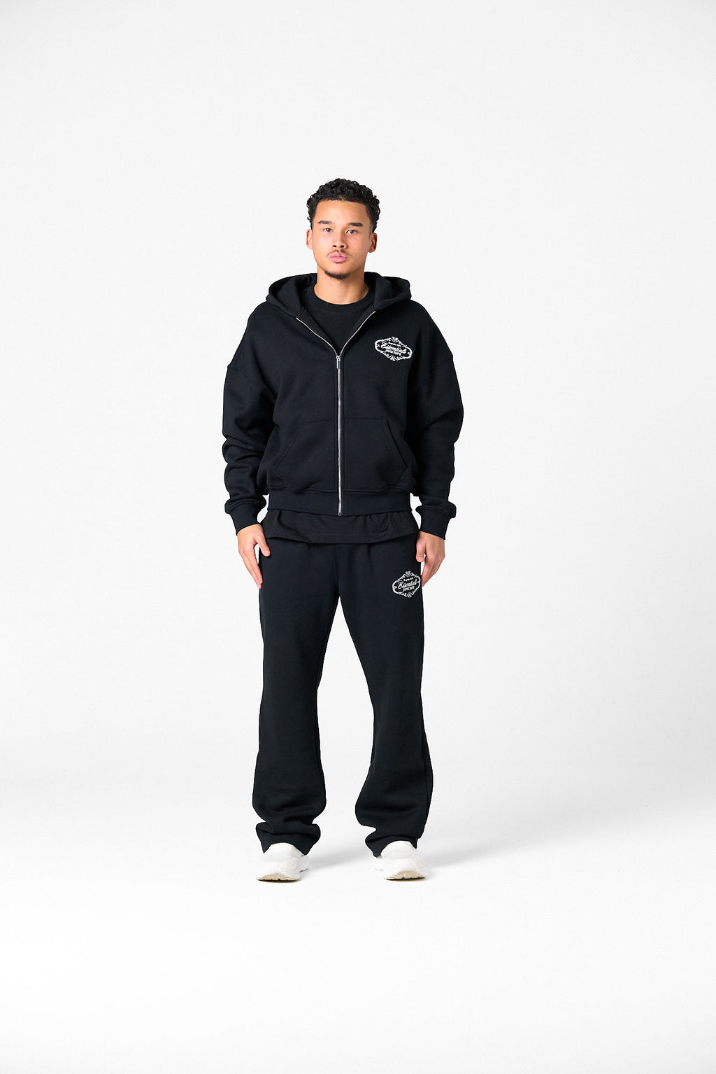 ROYAL ZIPPER TRACKSUIT - BLACK