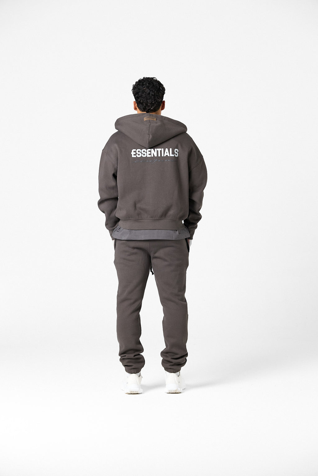 BASIC ZIPPER TRACKSUIT - DARK GREY