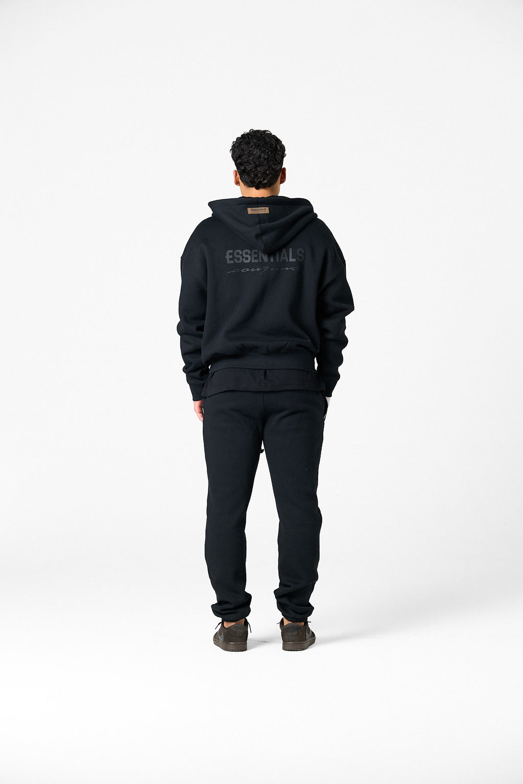 BASIC ZIPPER TRACKSUIT - BLACK