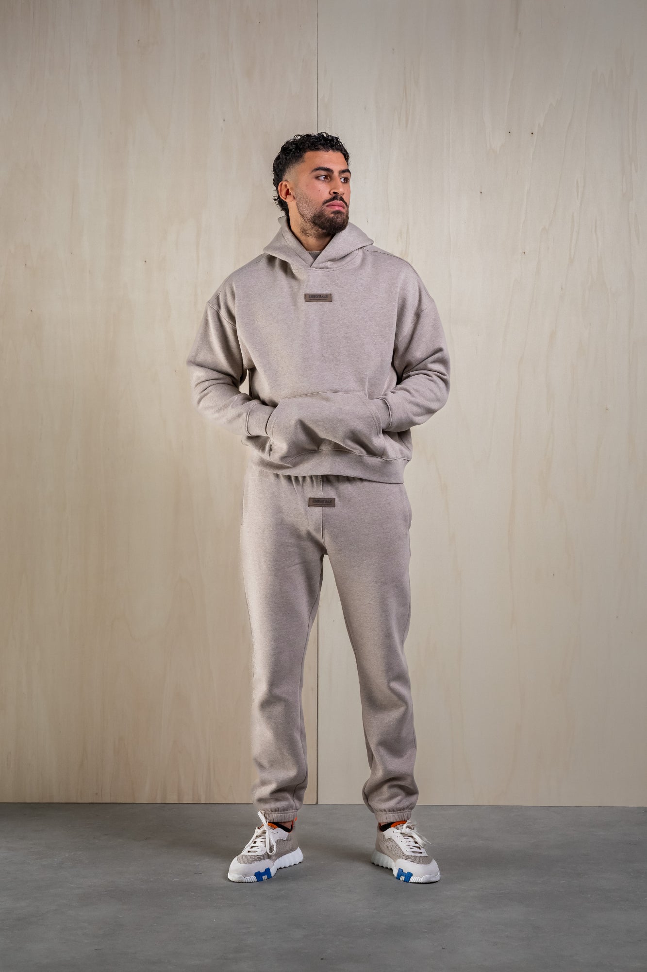 RUBBER TRACKSUIT - DARK BEIGE