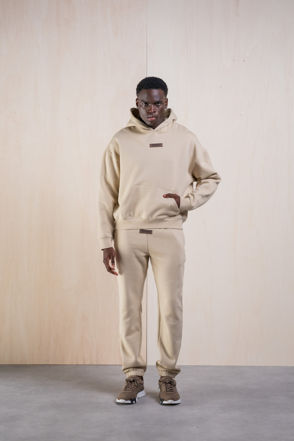 RUBBER TRACKSUIT - SAND
