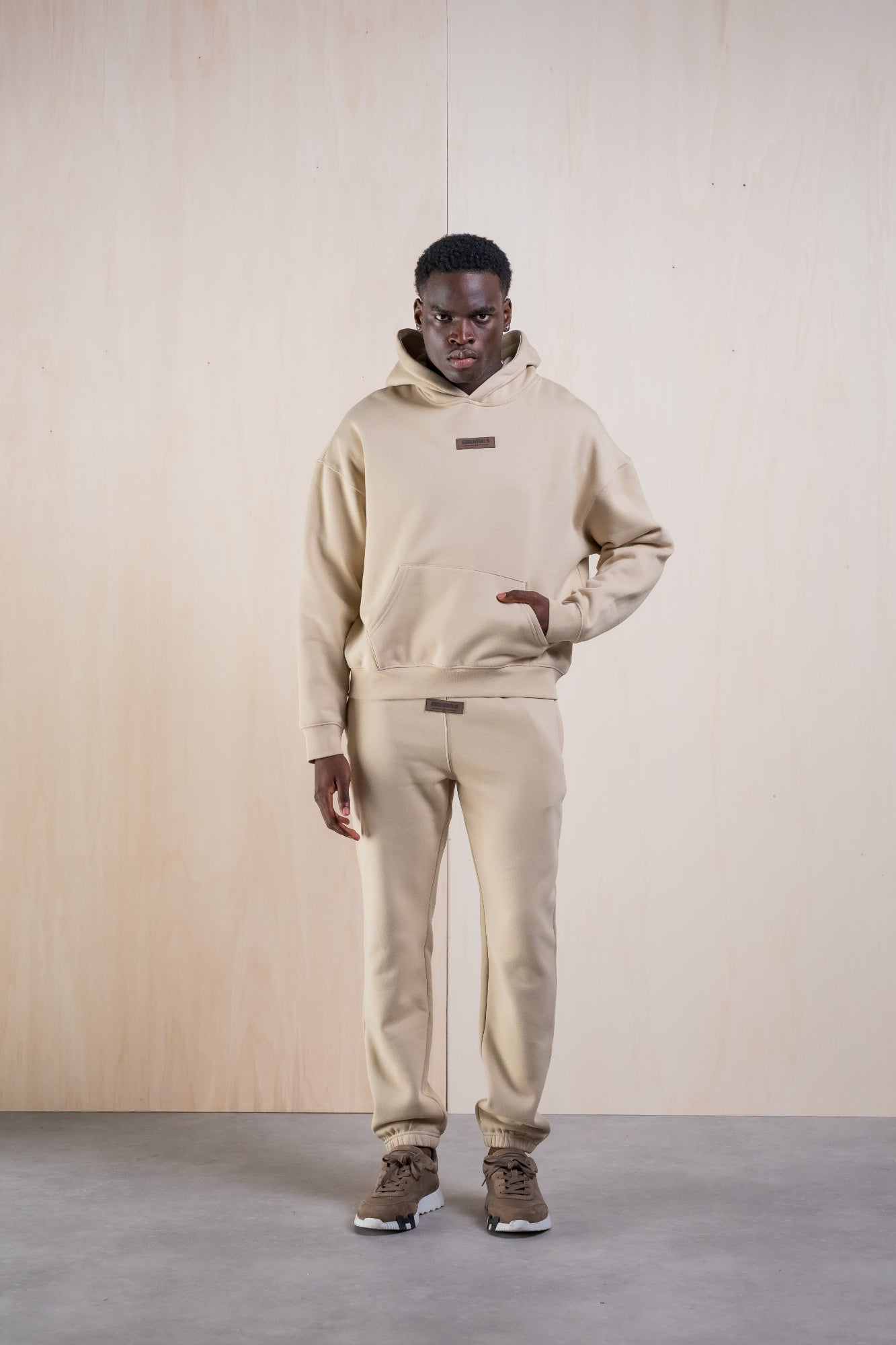 RUBBER TRACKSUIT - SAND