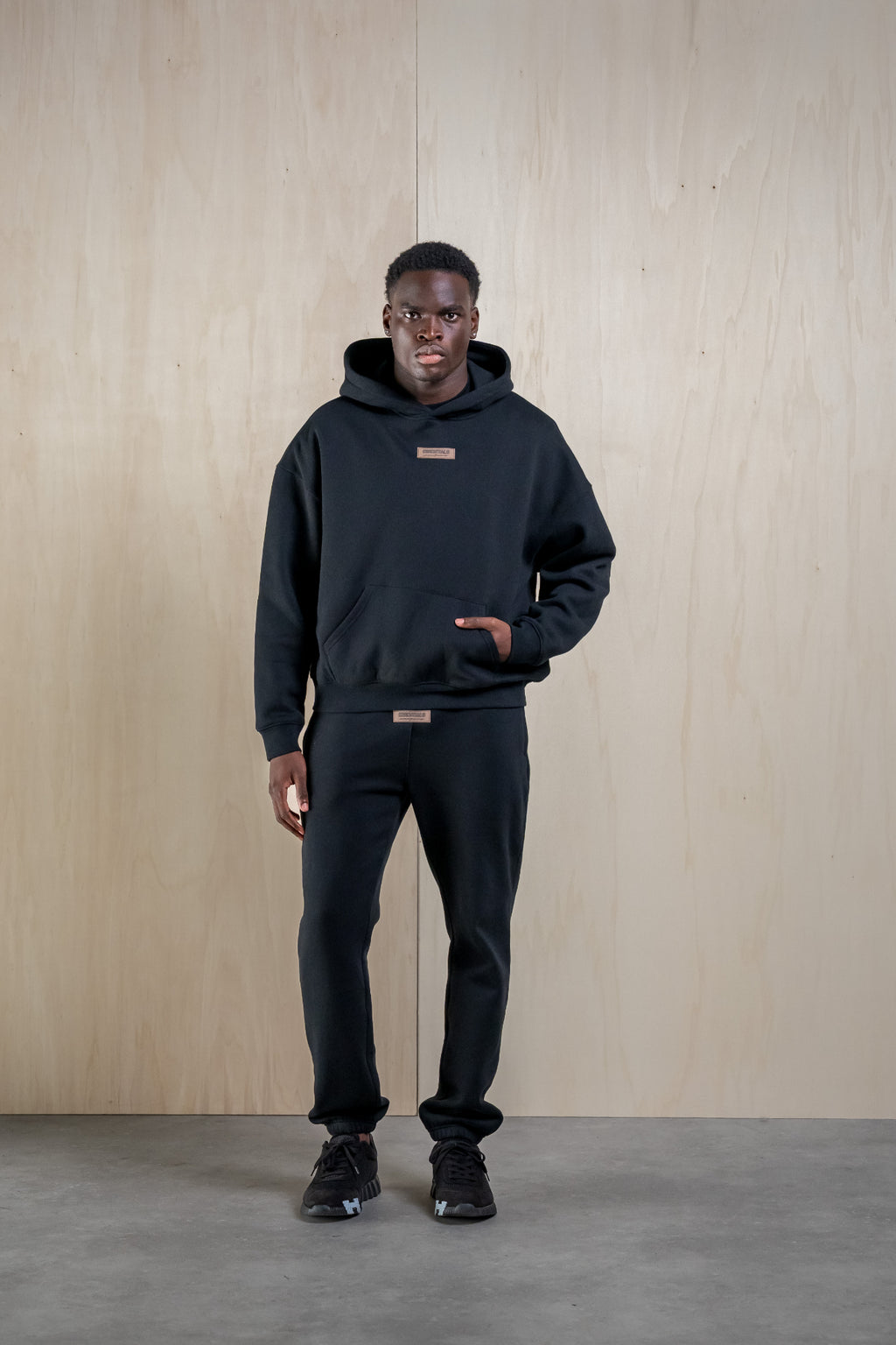 RUBBER TRACKSUIT - BLACK
