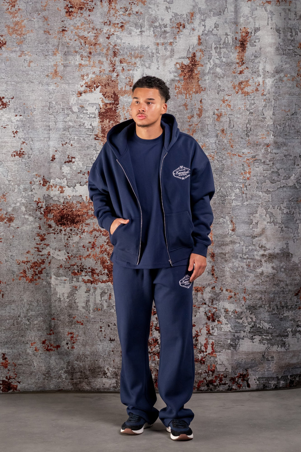 ROYAL ZIPPER TRACKSUIT - NAVY BLUE