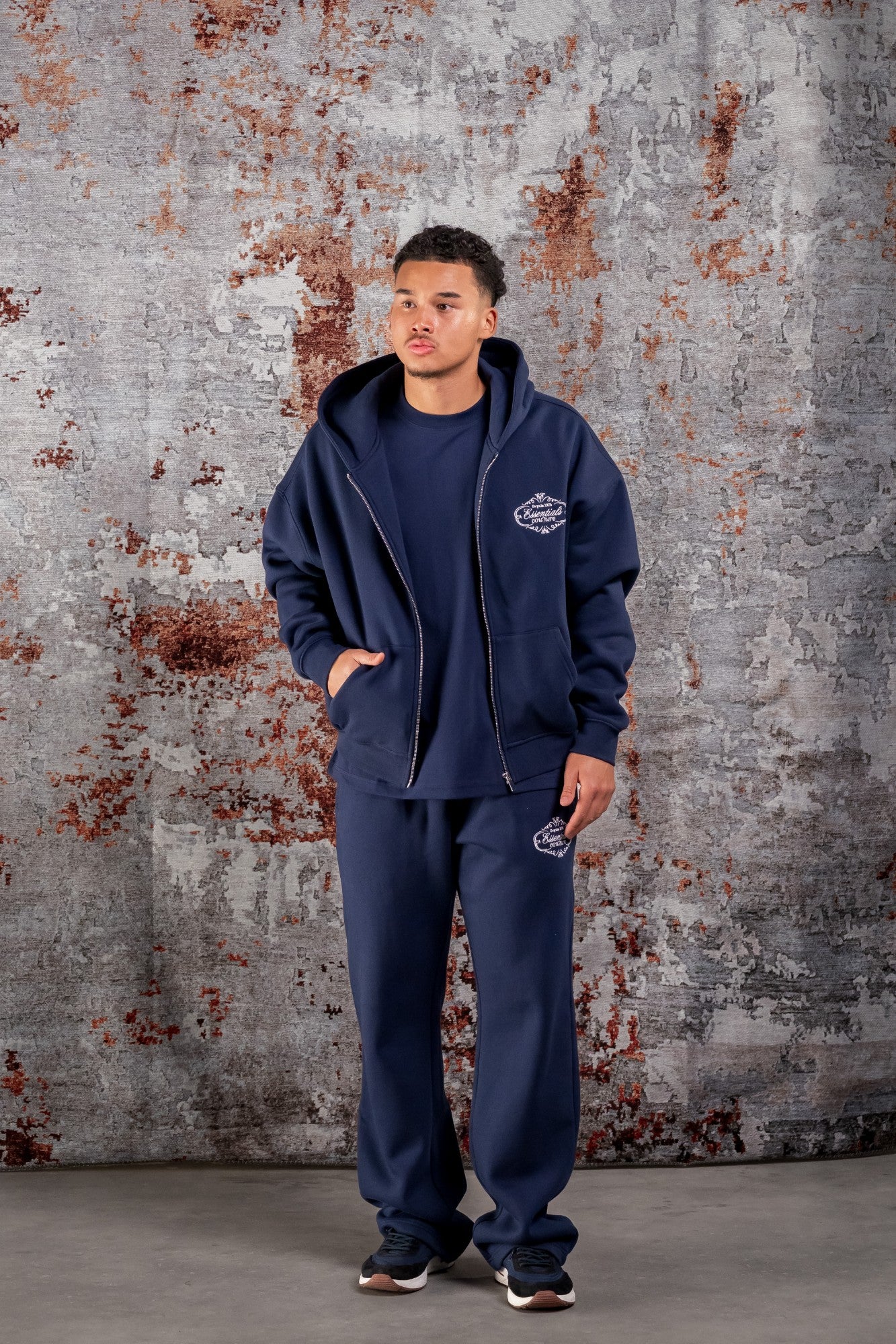 ROYAL ZIPPER TRACKSUIT - NAVY BLUE