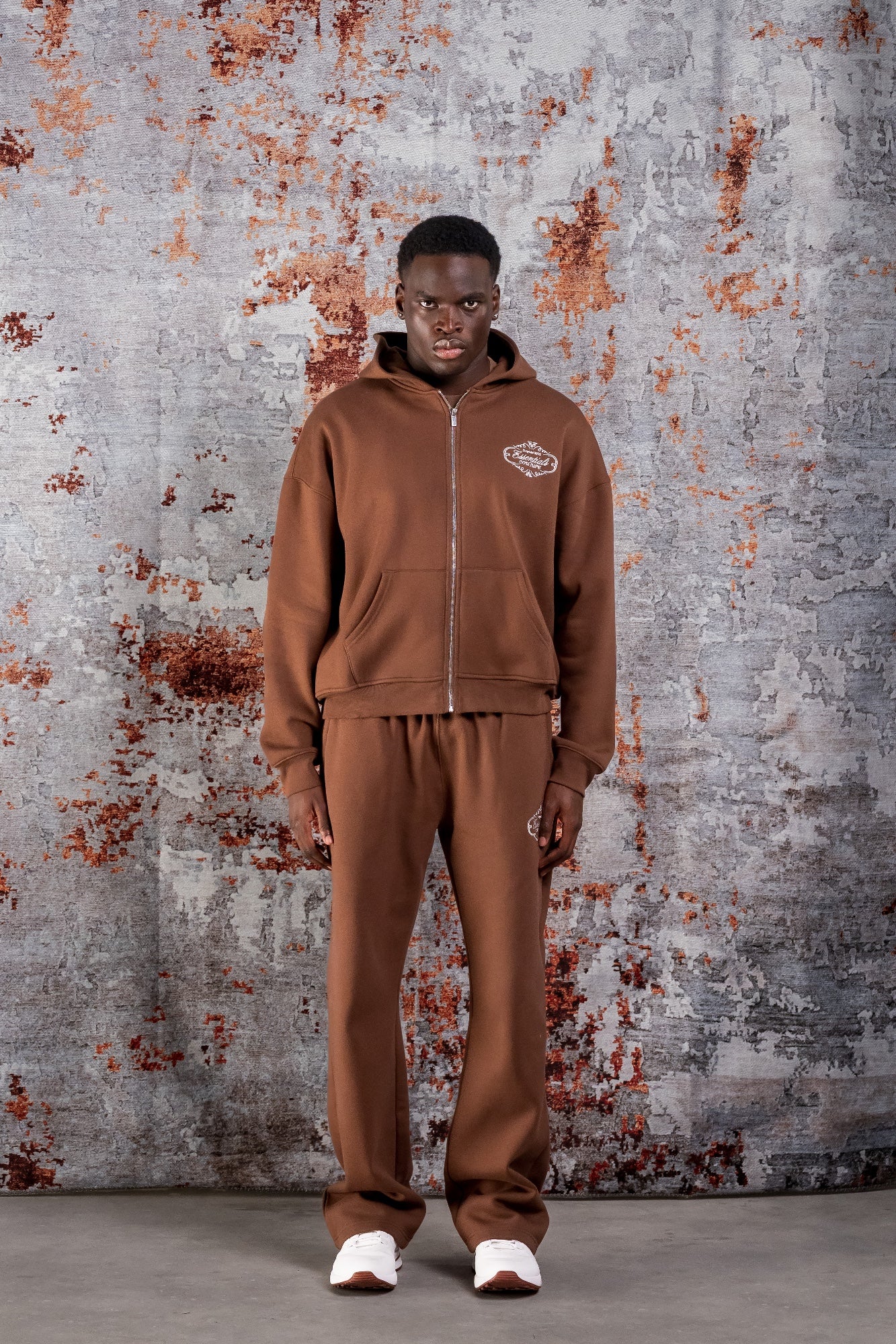 ROYAL ZIPPER TRACKSUIT - CHOCOLATE