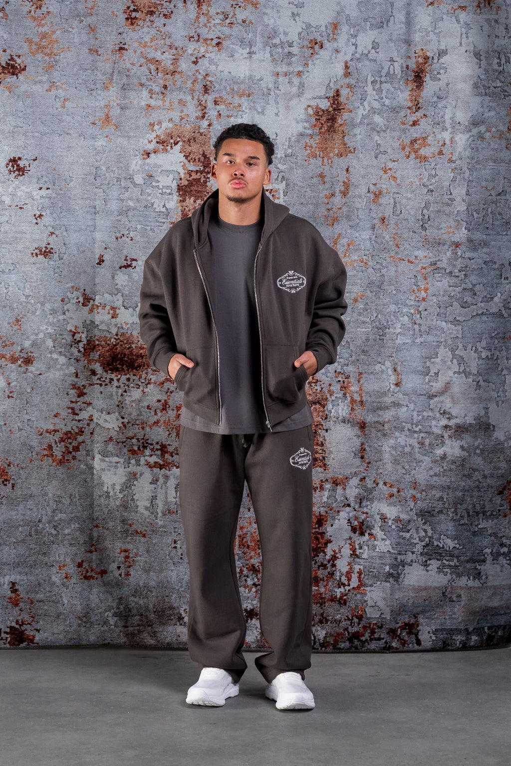 ROYAL ZIPPER TRACKSUIT - DARK GREY