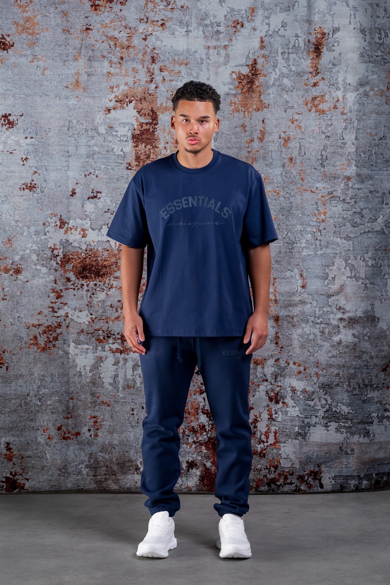 BASIC CURVE SHIRT - NAVY BLUE