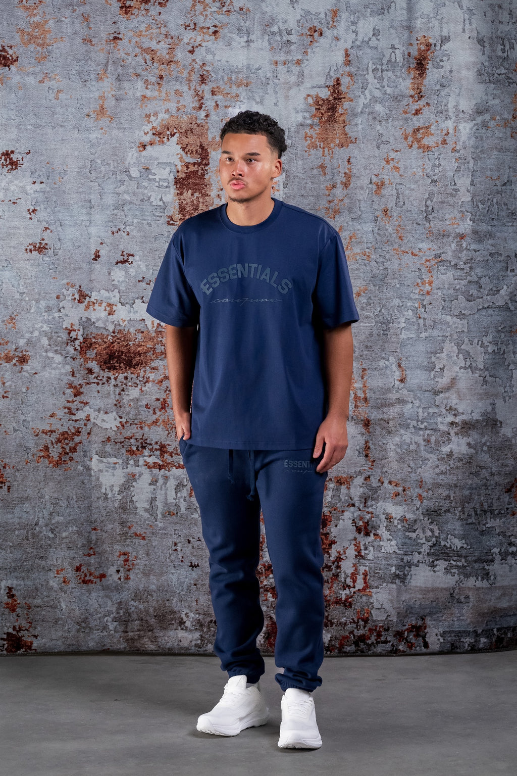 BASIC CURVE SHIRT - NAVY BLUE