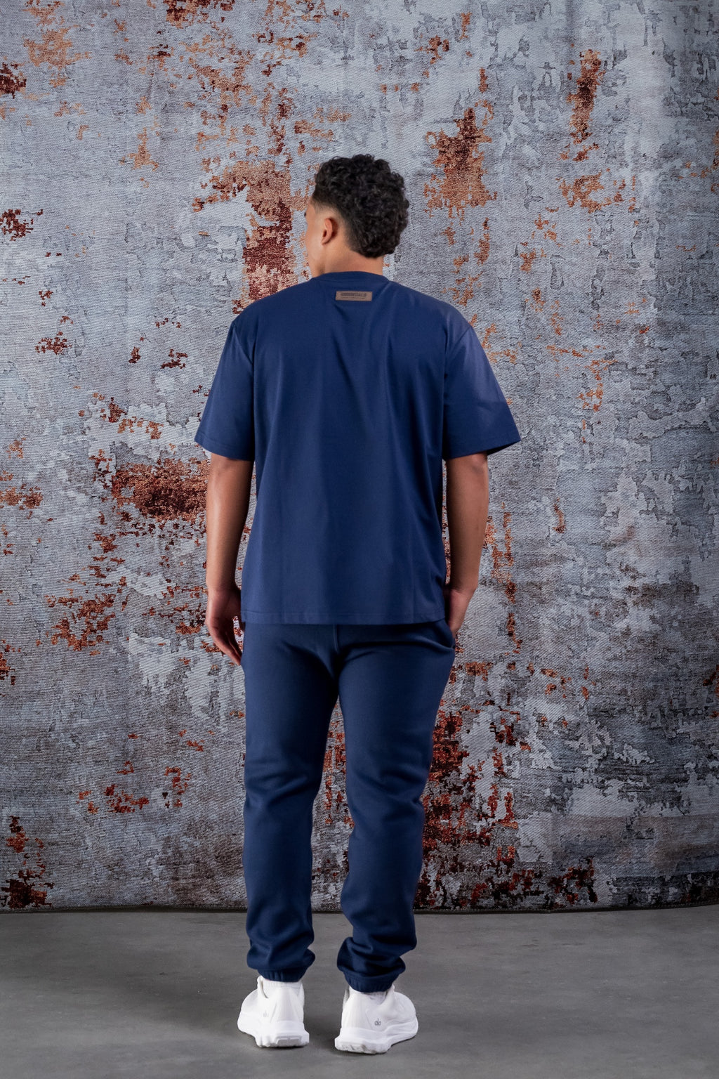 BASIC CURVE SHIRT - NAVY BLUE