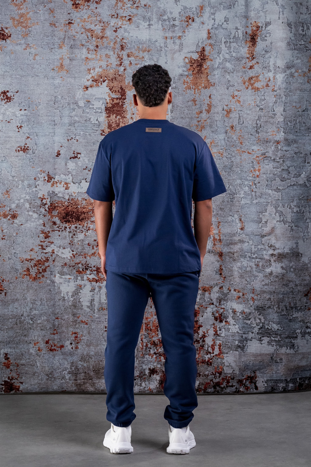 BASIC CURVE SHIRT - NAVY BLUE