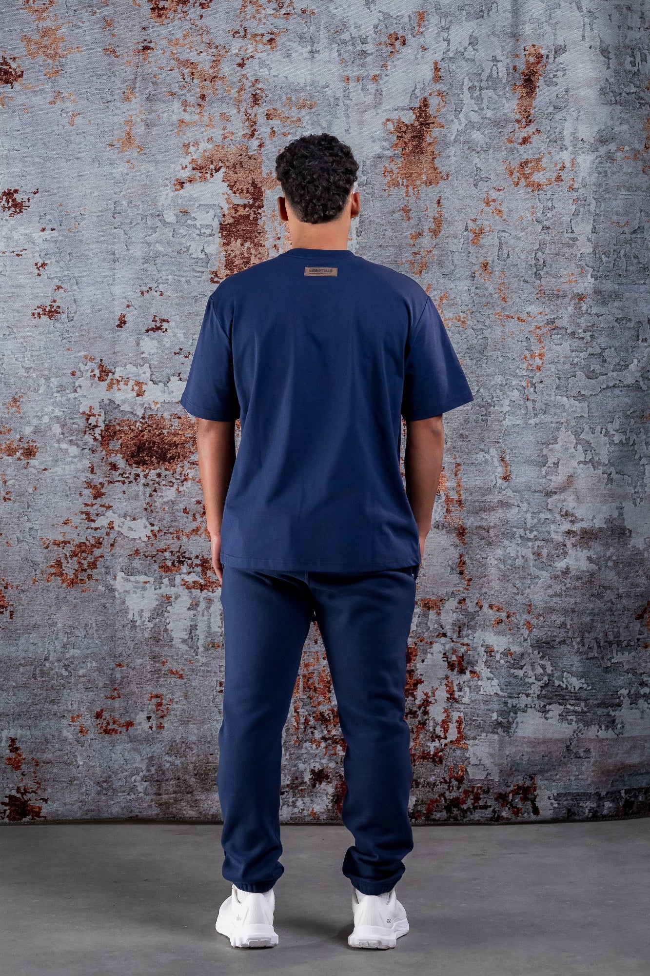 BASIC CURVE SHIRT - NAVY BLUE