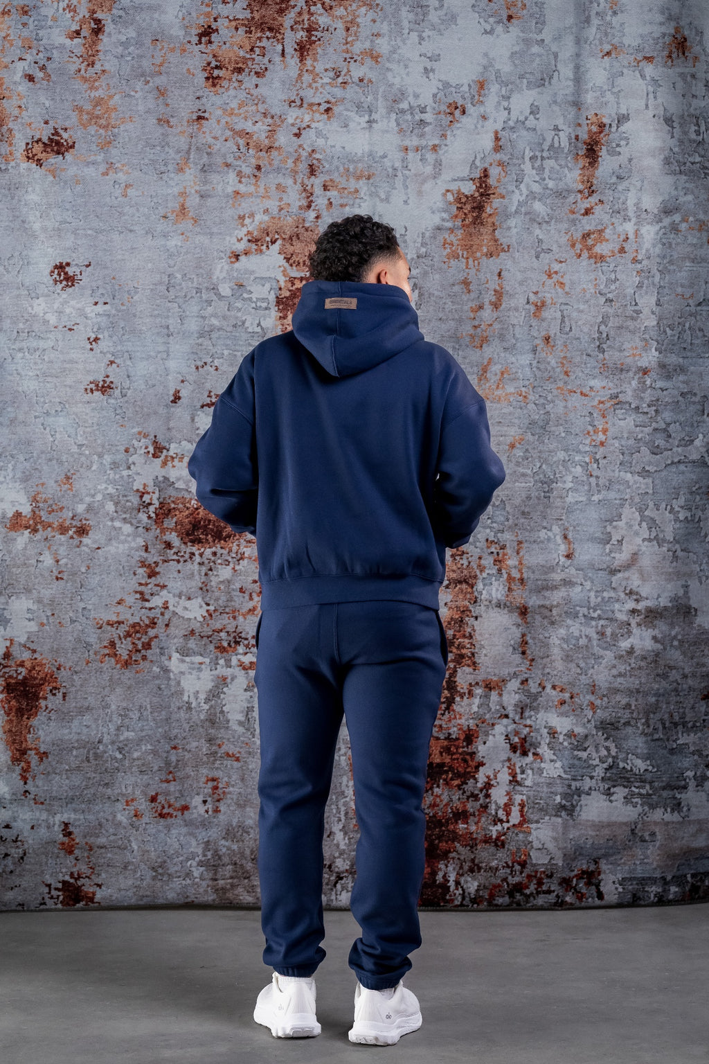 BASIC CURVE TRACKSUIT - NAVY BLUE