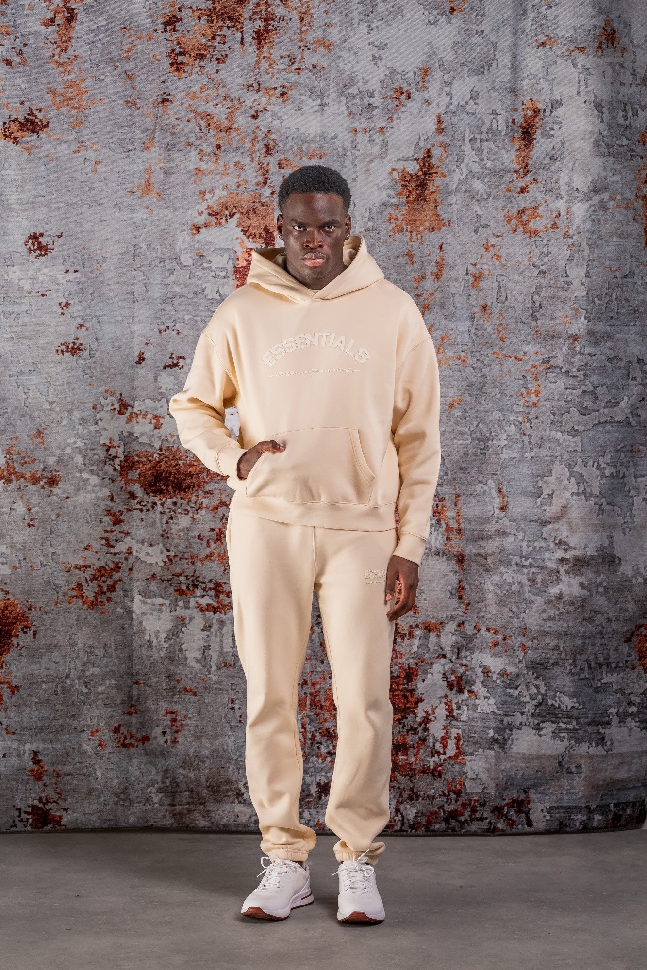 BASIC CURVE TRACKSUIT - BEIGE