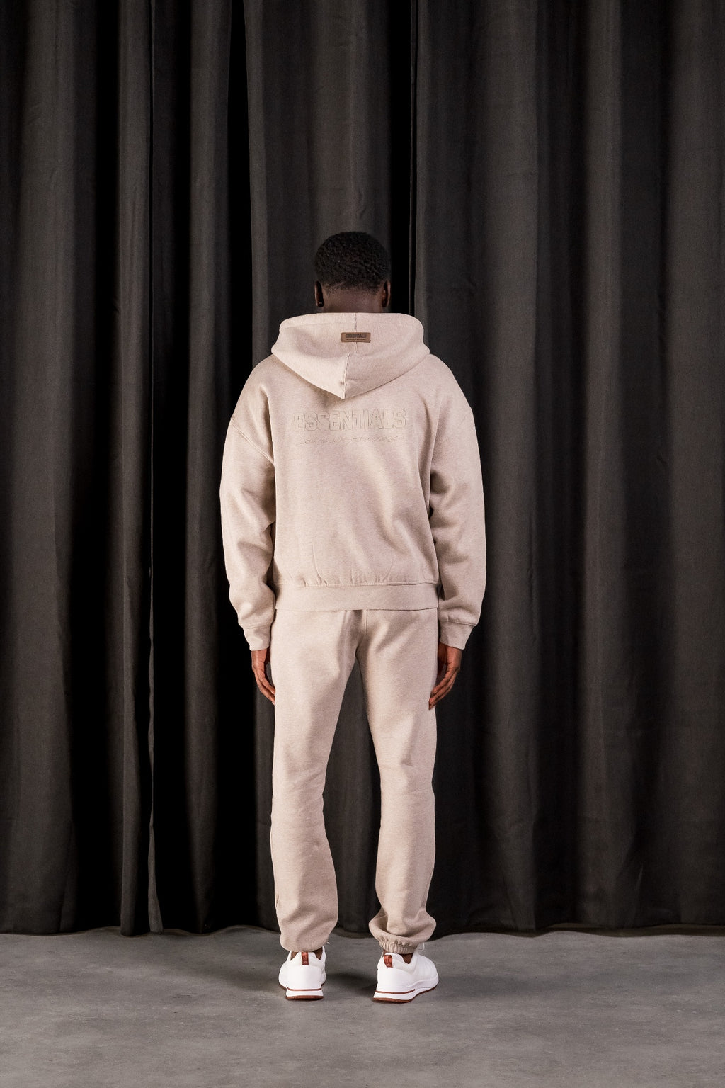 BASIC ZIPPER TRACKSUIT - DARK BEIGE