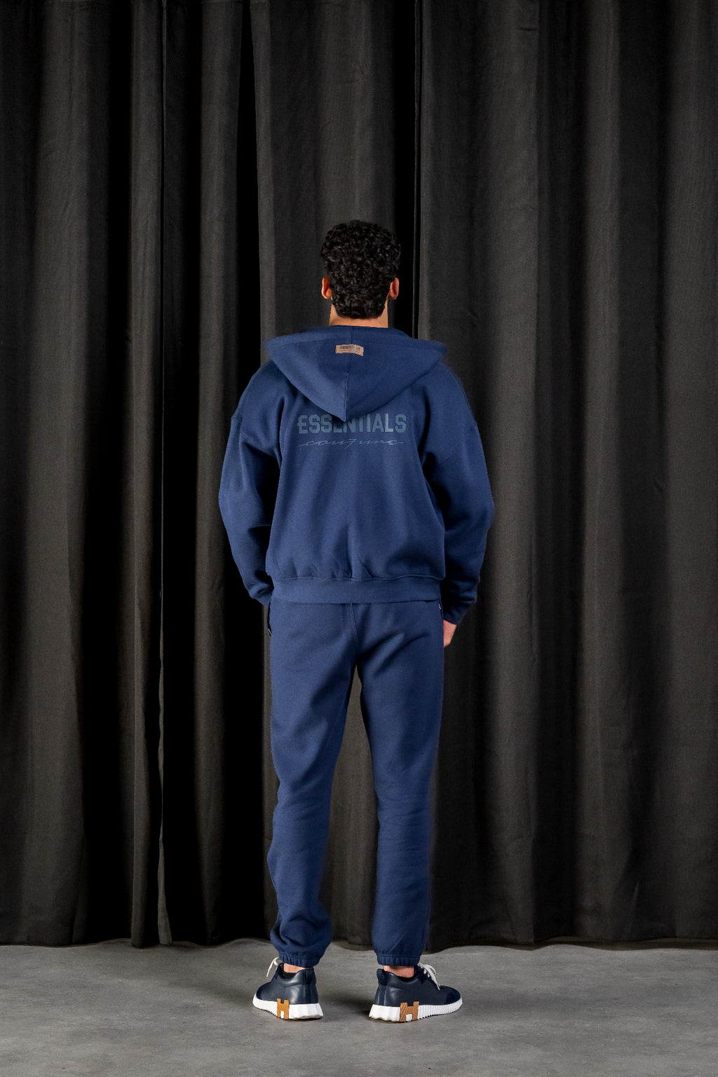 BASIC ZIPPER TRACKSUIT - NAVY BLUE