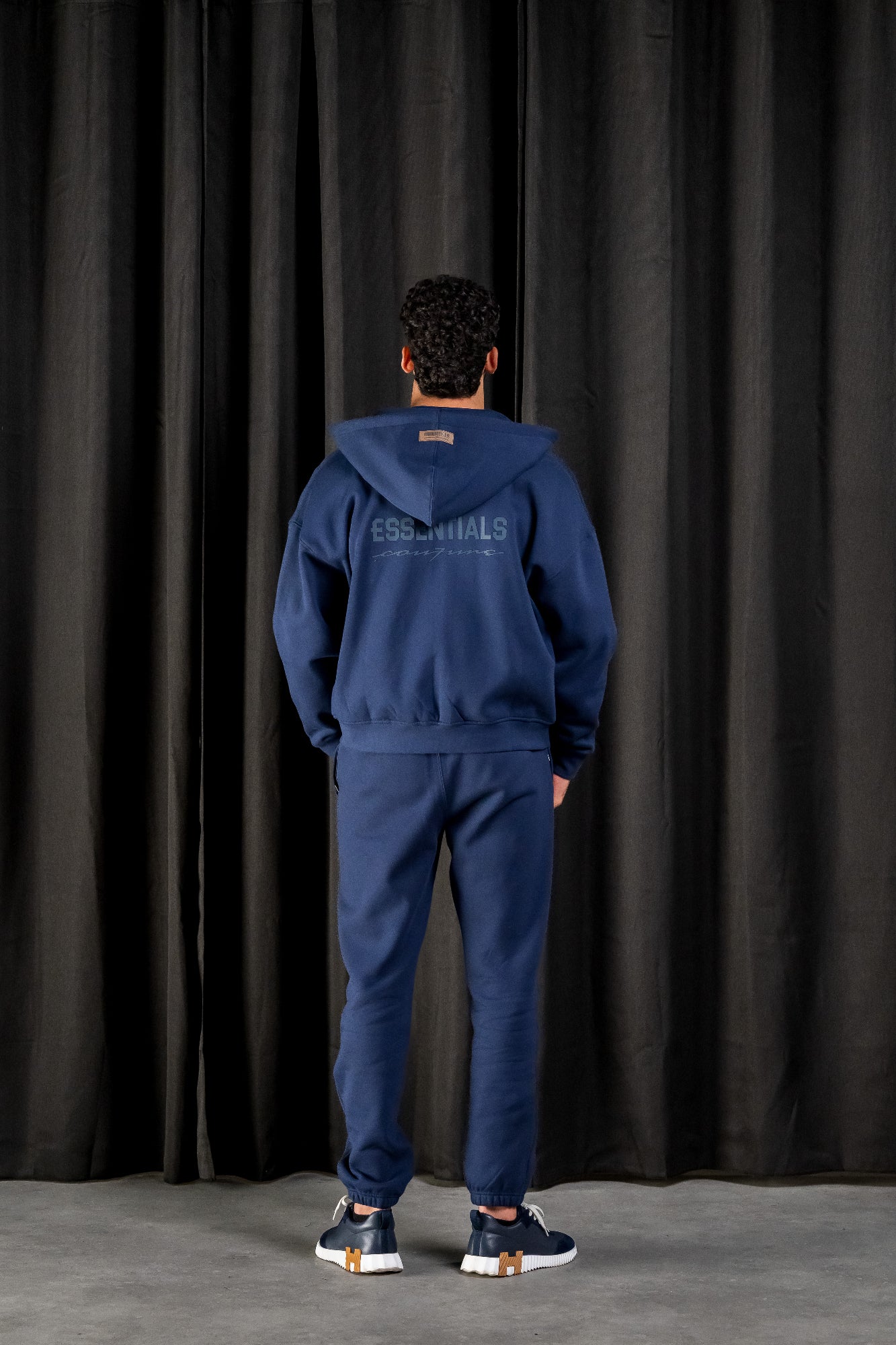 BASIC ZIPPER TRACKSUIT - NAVY BLUE