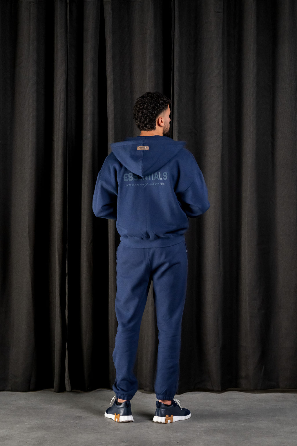 BASIC ZIPPER TRACKSUIT - NAVY BLUE