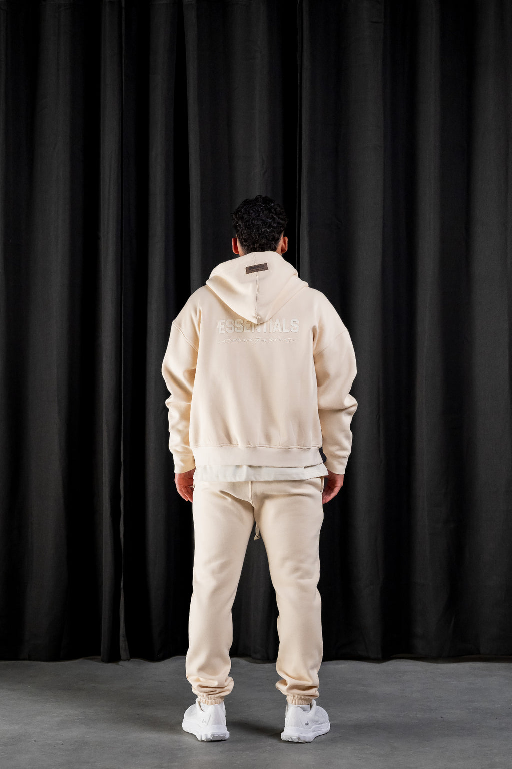 BASIC ZIPPER TRACKSUIT - BEIGE