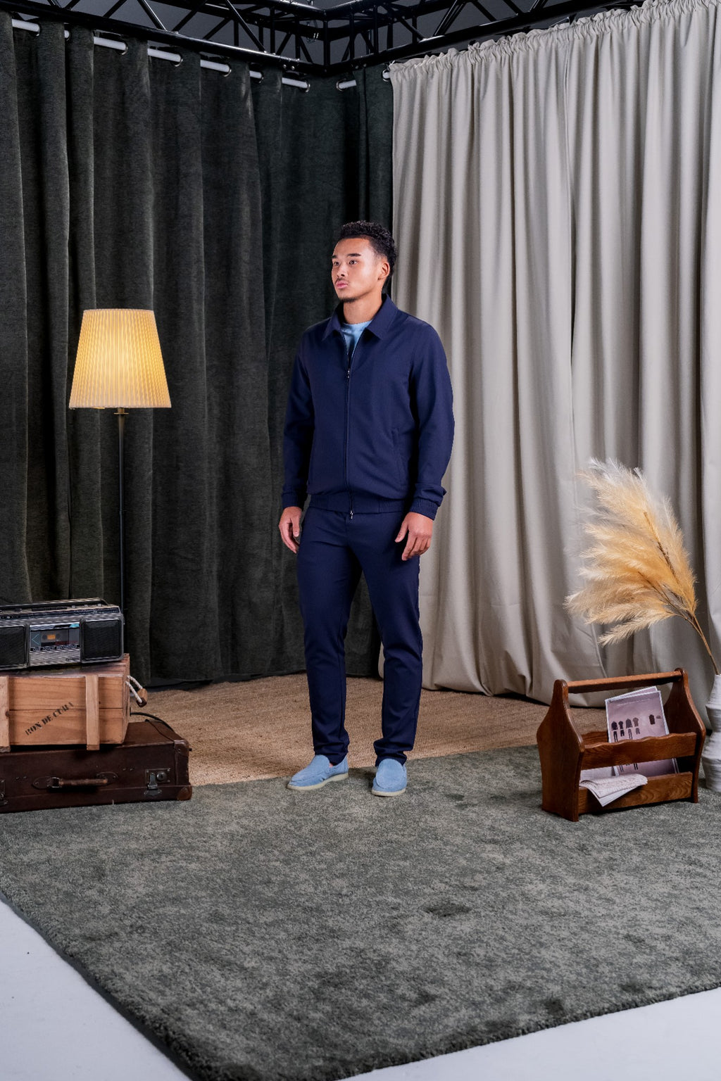 REFLECTION SET TRACKSUIT HOODIE - NAVY