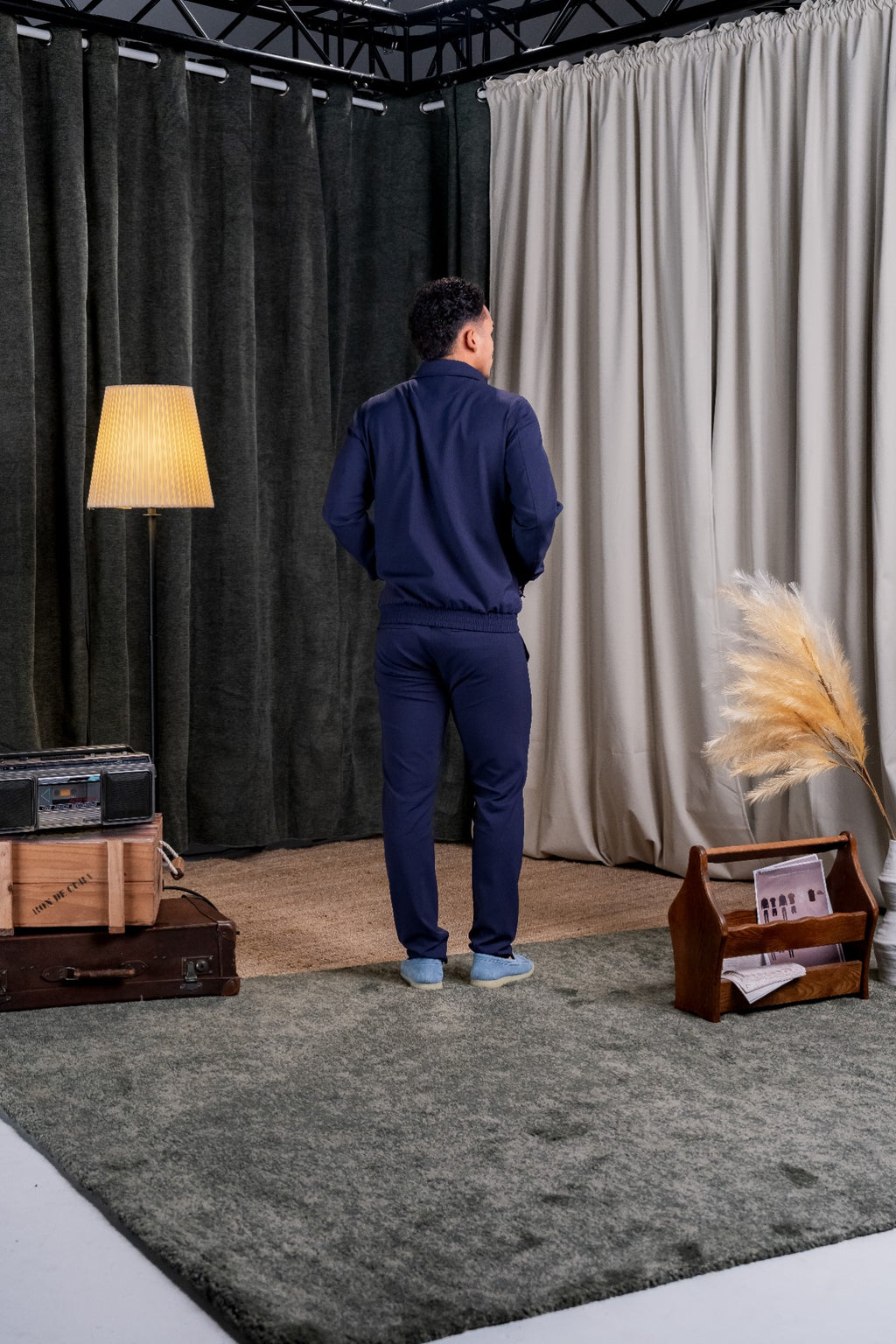 REFLECTION SET TRACKSUIT HOODIE - NAVY