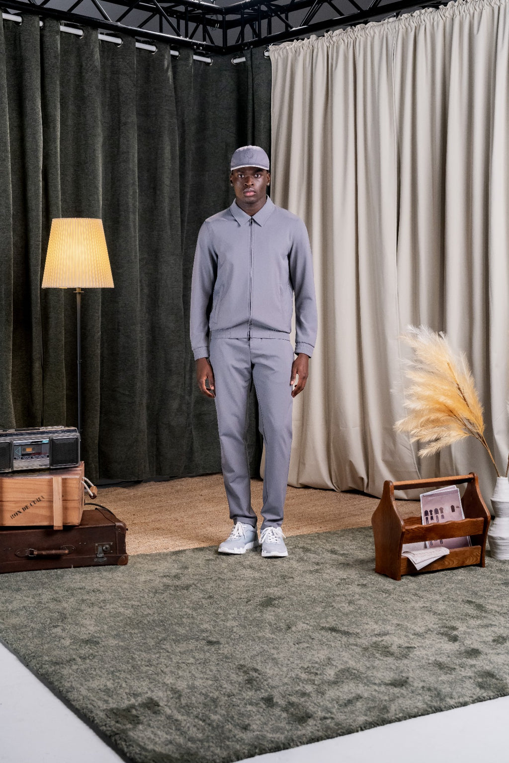 REFLECTION SET TRACKSUIT HOODIE - GREY