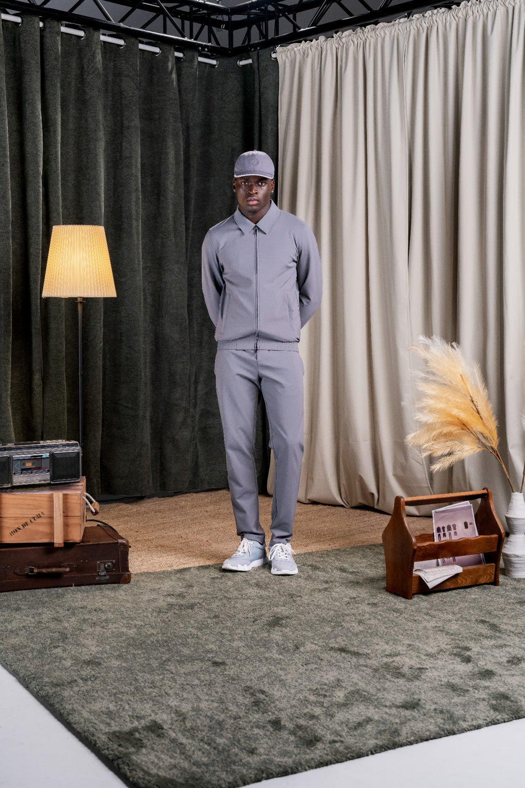 REFLECTION SET TRACKSUIT HOODIE - GREY