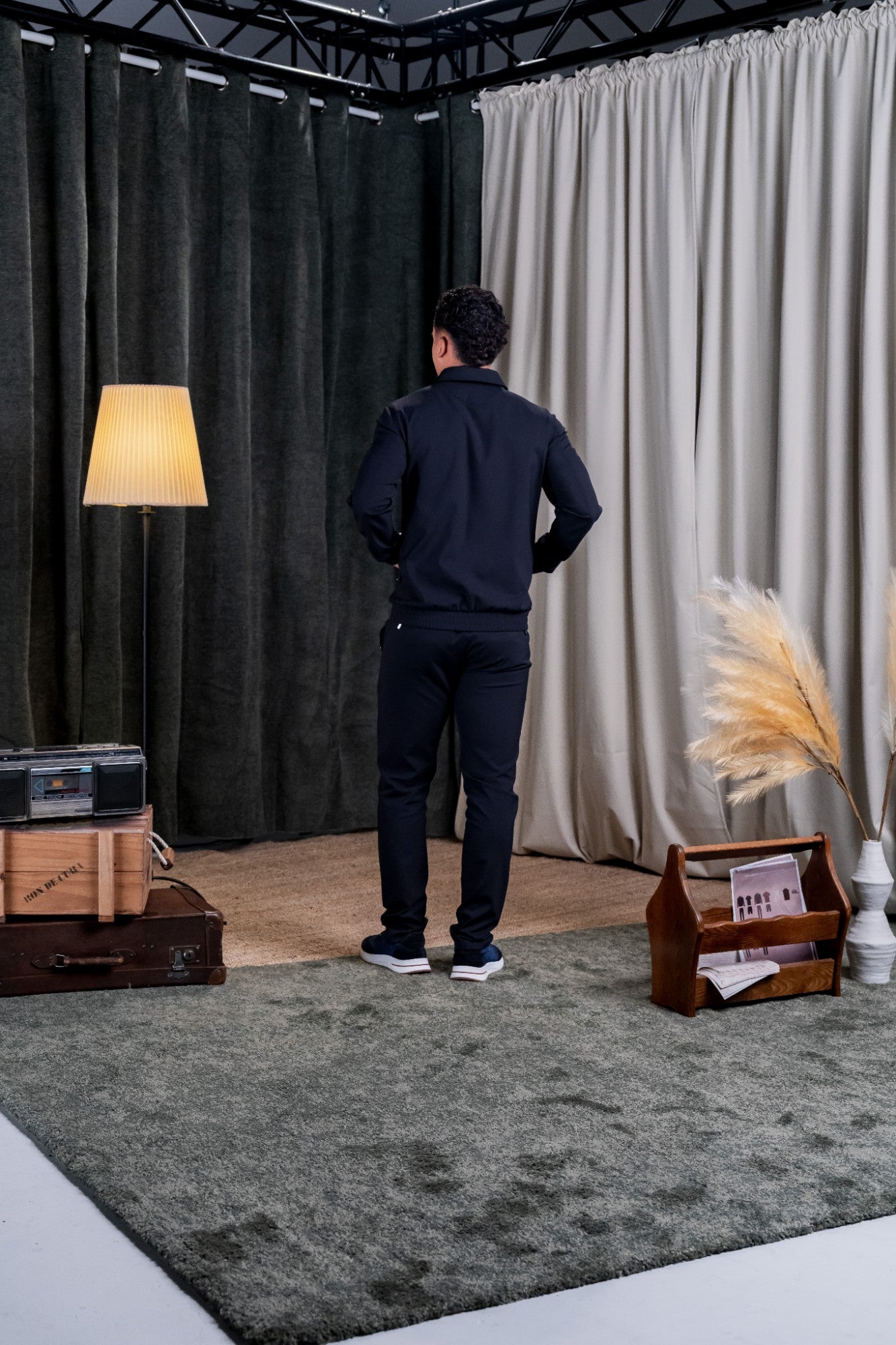 REFLECTION SET TRACKSUIT HOODIE - BLACK