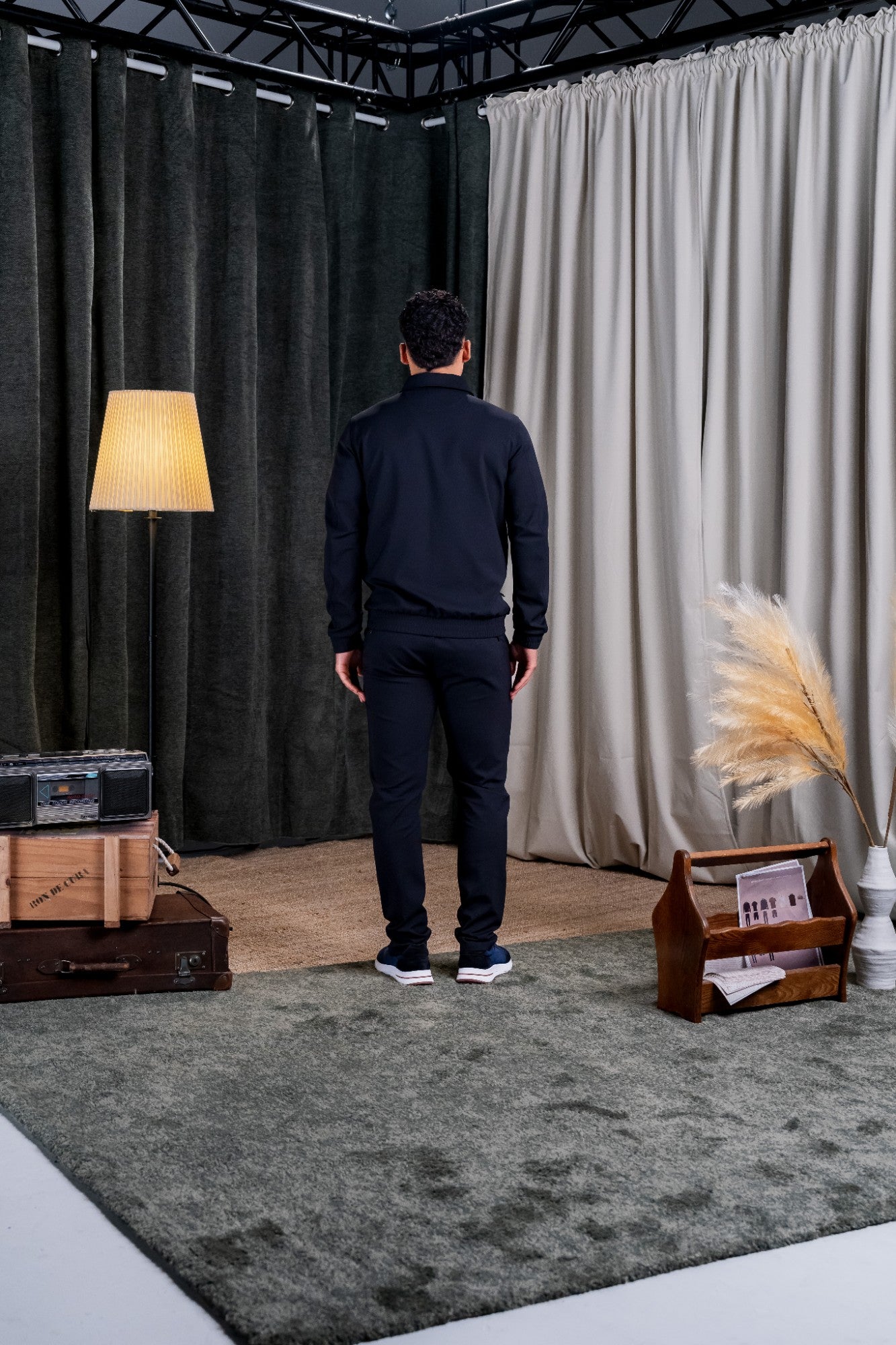 REFLECTION SET TRACKSUIT HOODIE - BLACK