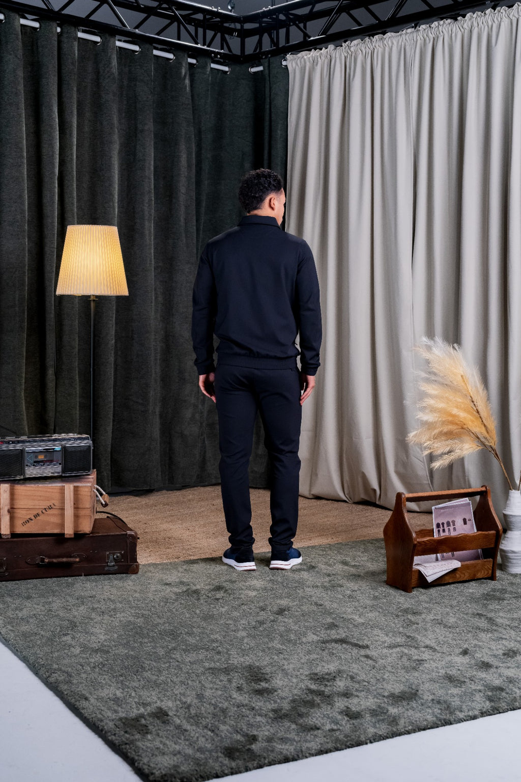 REFLECTION SET TRACKSUIT HOODIE - BLACK